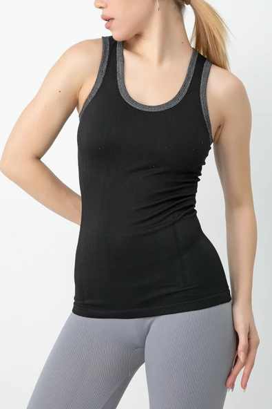 Gigotto Kadın Seamless Fitilli Atlet - Resim 3