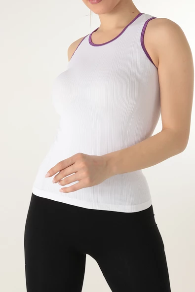 Gigotto Kadın Seamless Fitilli Atlet - Resim 10