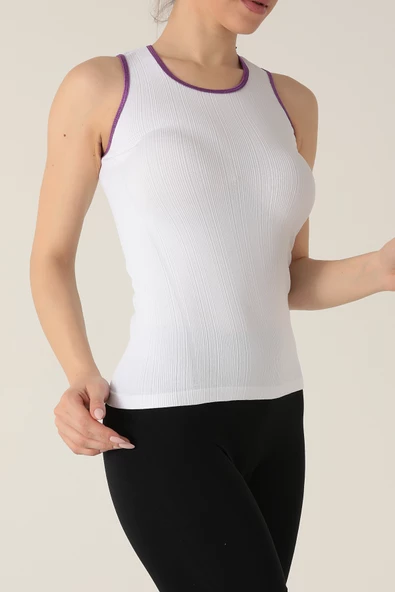 Gigotto Kadın Seamless Fitilli Atlet - Resim 12