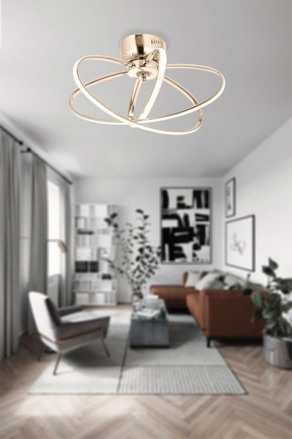 Eray Aydınlatma 5100-3 3lü Led Sarı Avize - Resim 2