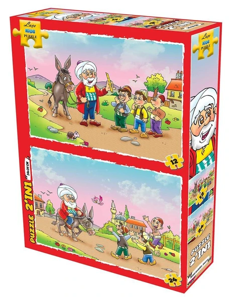 Laço Kids Puzzle Nasreddin Hoca 2 in 1 Çocuklar İçin Yapboz ürün görseli 1