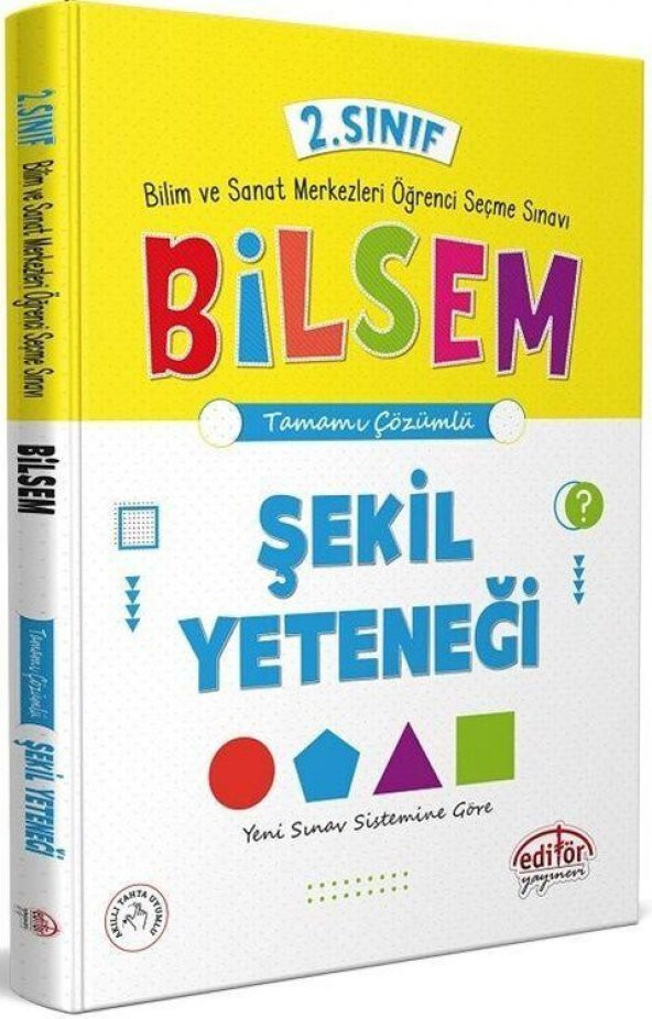 2. Sınıf Bilsem Hazırlık Şekil Yeteneği Editör Yayınları ürün görseli 1