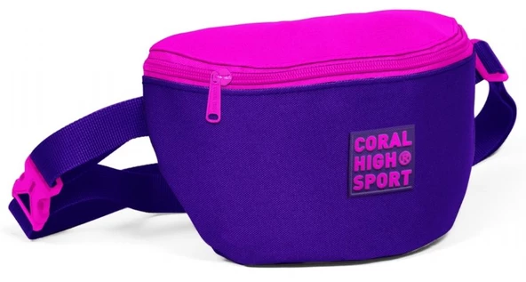 Coral High Sport Mor-Pembe İki Bölmeli Bel Çantası ürün görseli 1