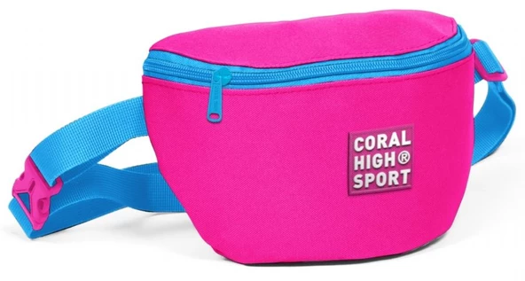 Coral High Sport Pembe.A.Mavi İki Bölmeli Bel Çantası ürün görseli 1