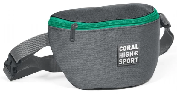 Coral High Sport Gri İki Bölmeli Bel Çantası ürün görseli 1