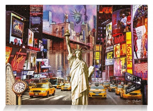 Star Puzzle 1101261 - 1000 Parça New York Kolajı Puzzle Yapboz ürün görseli 1