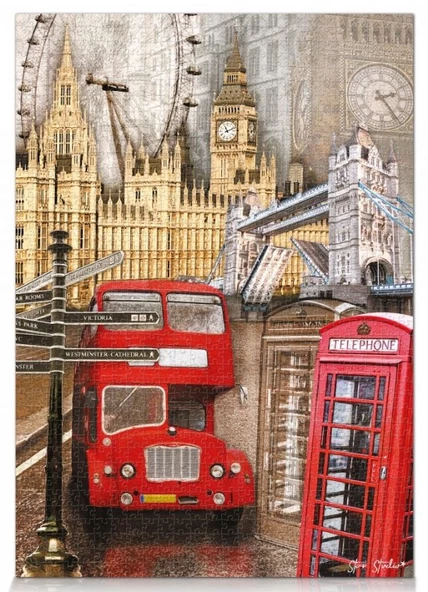 Star Puzzle 1000 Parçalı Londra Kolaj Puzzle ürün görseli 1