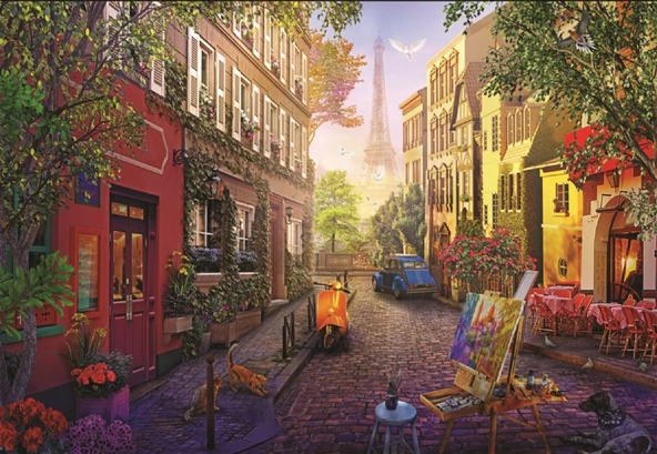 Anatolian 2000 Parça Paris Sokakları Puzzle - Angelo Bonito ürün görseli 1