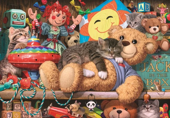 Anatolian 260 Parça Oyuncak Dolabı ve Kedi Puzzle - Steve READ ürün görseli 1