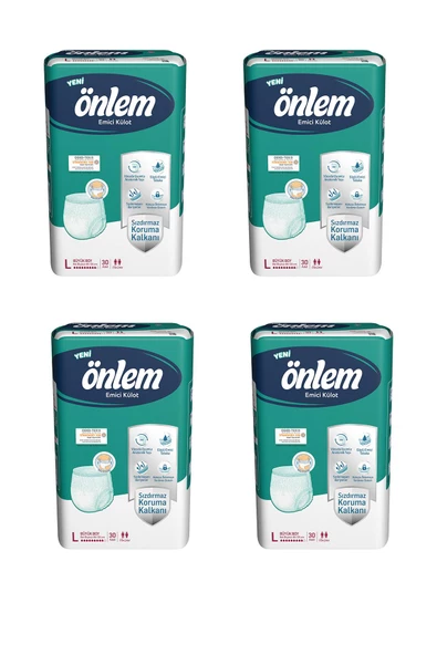 Önlem Emici Külot Büyük Boy L 30'lu 4 Adet Hasta Bezi ürün görseli 1