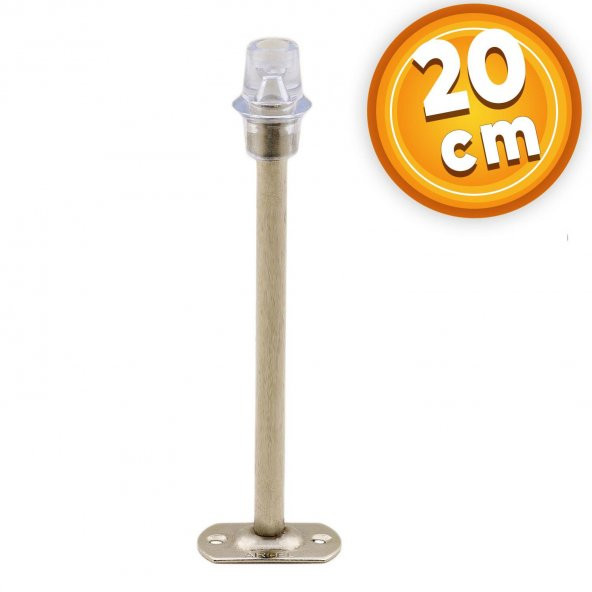 Kapı Stoperi Tamponu 20 cm Krom Metal Vidalı Kapı Stopu Silikonlu ürün görseli 1