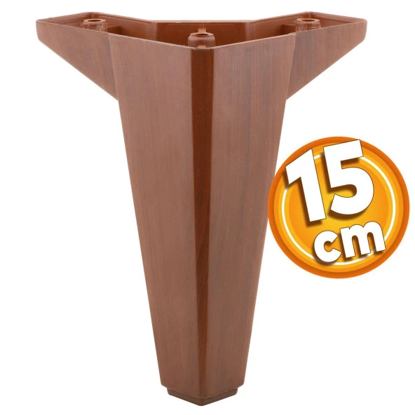 Sedir Lüks Mobilya Kanepe Koltuk Baza Tv Ünitesi Yükseltici Ayağı Ayakları 15 Cm Ahşap Desenli Ayak ürün görseli 1