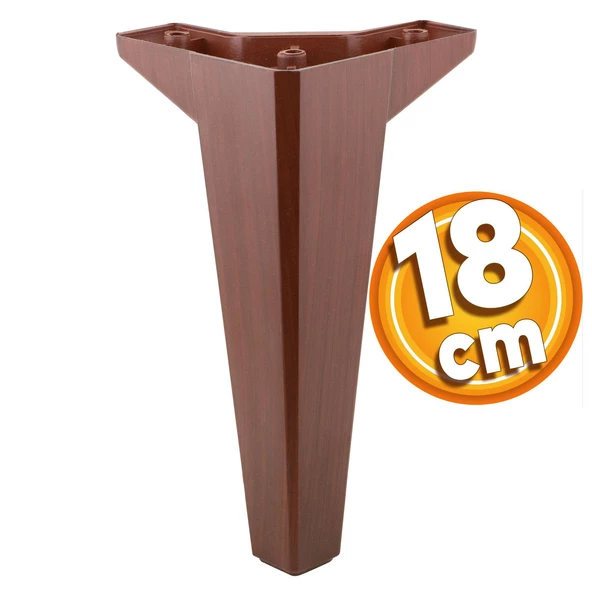 Sedir Lüks Mobilya Kanepe Tv Ünitesi Koltuk Ayağı 18 Cm Ahşap Desenli Kahverengi Konsol Ayakları ürün görseli 1