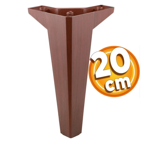 Sedir Lüks Mobilya Kanepe Tv Ünitesi Koltuk Ayağı 20 Cm Ahşap Desenli Kahverengi Konsol Ayakları ürün görseli 1