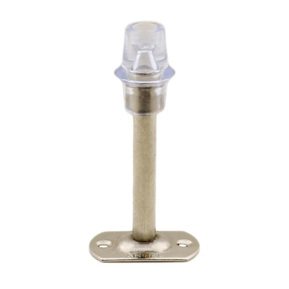 Kapı Stoperi Tamponu 10 cm Krom Metal Vidalı Kapı Stopu Silikonlu - Resim 5