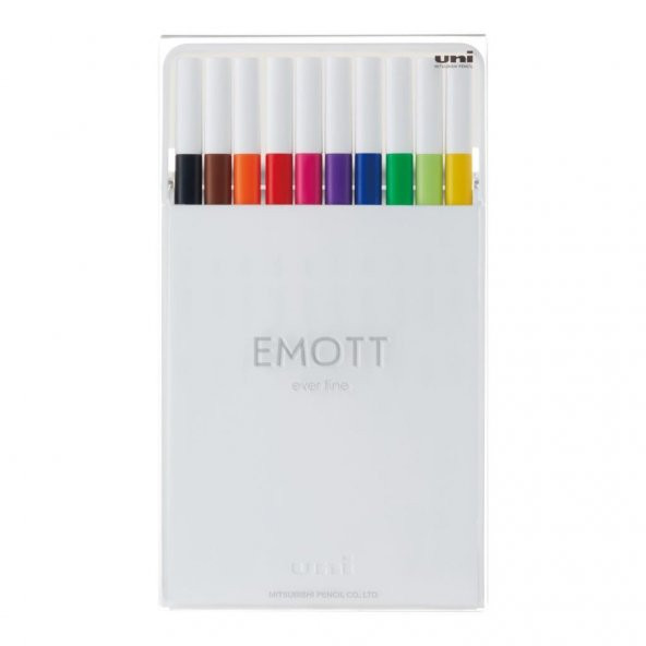 UNI FINELINER EMOTT 0.4 CANLI RNK 10LU PEM-SY/10C. ürün görseli 1