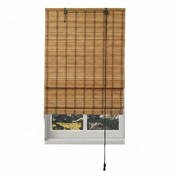 Linadora Katlamalı Bambu Stor Adramis 150x180 cm ürün görseli 1