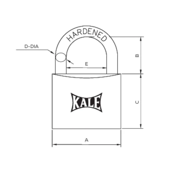 KALE 30 MM SARI ASMA KILIT - Resim 2
