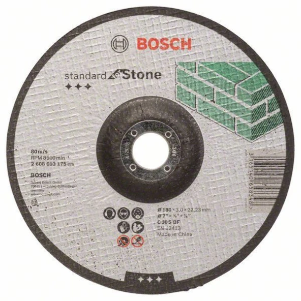 Bosch Bombeli Taş Kesici 180X3 mm ürün görseli 1