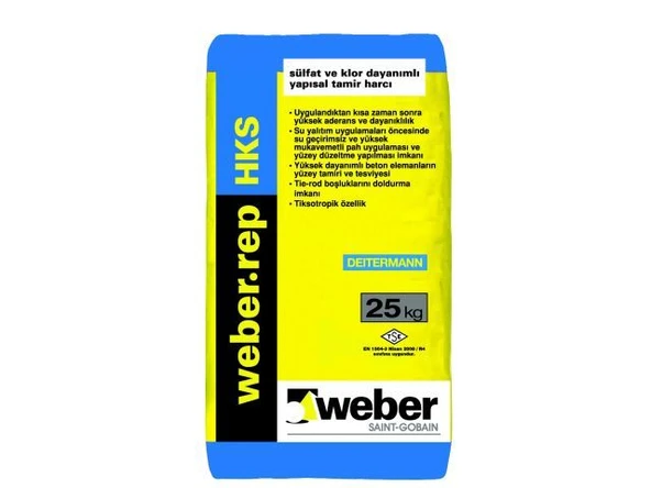 Weber Rep HKS Gri 25 Kg Tamir Harcı ürün görseli 1