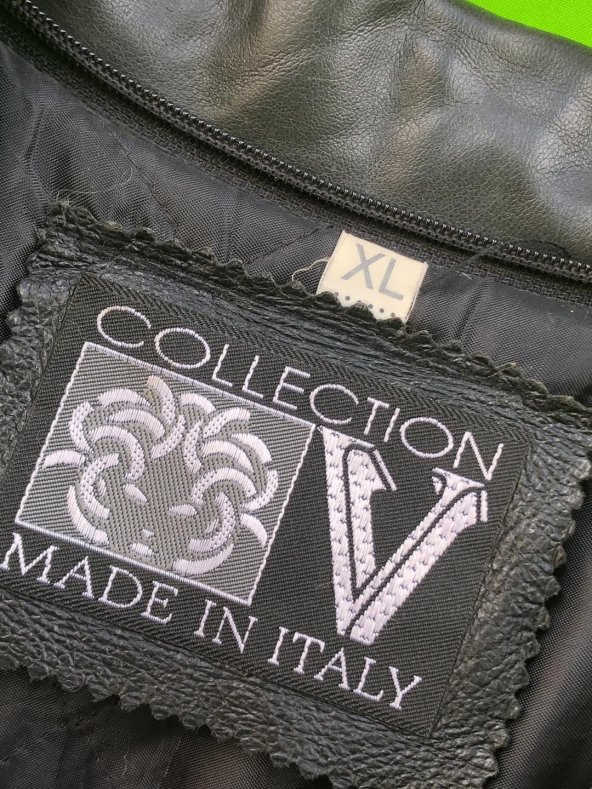 Versace Collection Erkek Deri Ceket XL 2. El - Resim 6