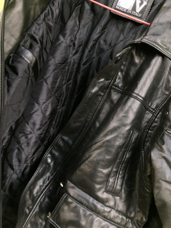 Versace Collection Erkek Deri Ceket XL 2. El - Resim 7
