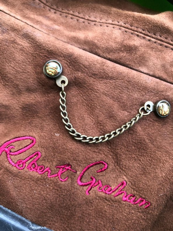 Robert Graham Eskitilmiş Erkek Ceket 50 2. El - Resim 7