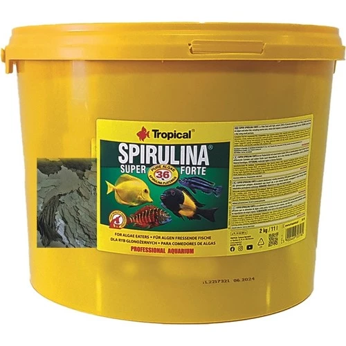 Tropical Spirulina Super Forte Flakes 100 gr Poşet Pul Yem  Skt: 11/2027 ürün görseli 1