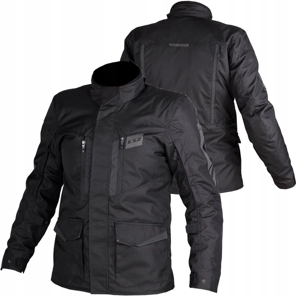 LS2 Metropolıs Evo 4 Mevsim Waterproof Motosiklet Montu Siyah ürün görseli 1