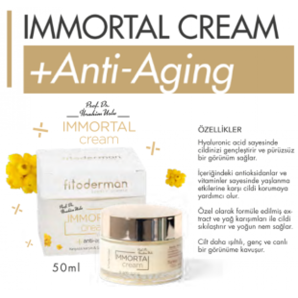 Fitoderman İmmortal Yaşlanma Karşıtı, Nemlendirici Krem 50 mL ürün görseli 1