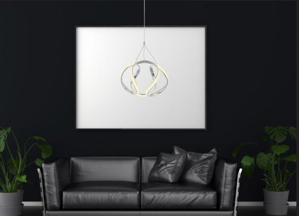 Eray Aydınlatma 1666-30 Krom Led Avize - Resim 2