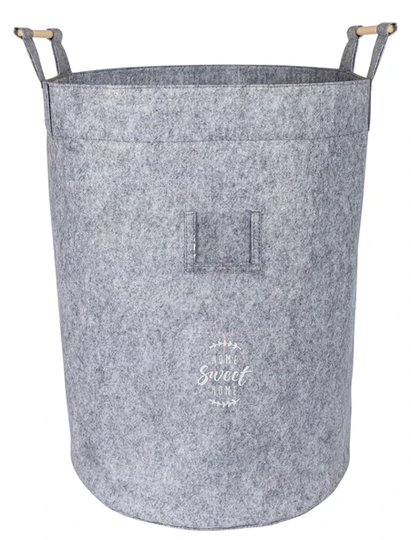 Buti Katlanabilir Çok Amaçlı Çamaşır Sepet Düzenleyici Saklama Kutusu Keçe Organizer 45*34*34 Cm Gri ürün görseli 1