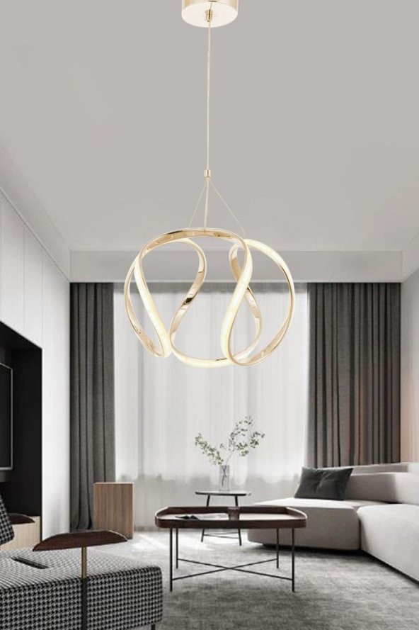Eray Aydınlatma 1666-40 Sarı Led Avize - Resim 2