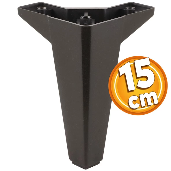 Sedir Lüks Mobilya Kanepe Sehpa Tv Ünitesi Koltuk Ayağı 15 Cm Siyah Baza Ayakları ürün görseli 1