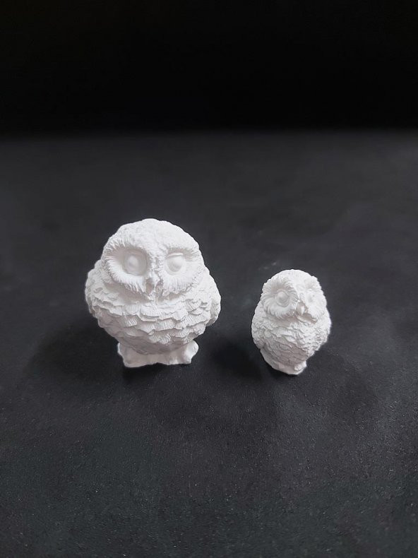 İkili Baykuş Seti 5x4cm + 3,5x2,5cm ürün görseli 1