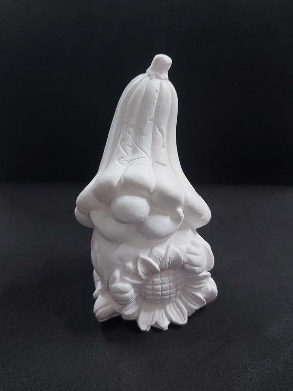 Çiçekli Büyük Gnome Dekoratif Cüce 16x10cm ürün görseli 1