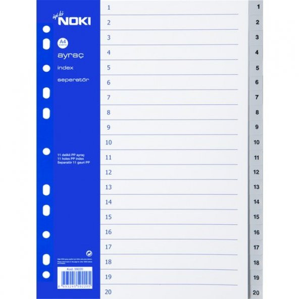 Noki Seperatör 1-20 Rakam 59220 ürün görseli 1