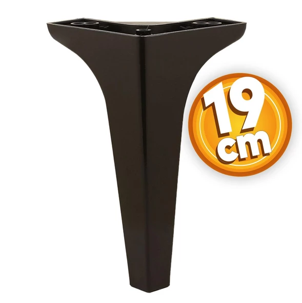 Sedef Lüks Mobilya Kanepe Tv Ünitesi Konsol Koltuk Ayağı 19 Cm Siyah Ayakları ürün görseli 1