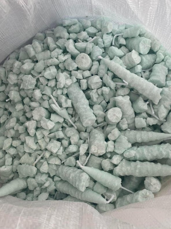 Çift Renkli Alevli Mum Parafini 60 Kg - Resim 3