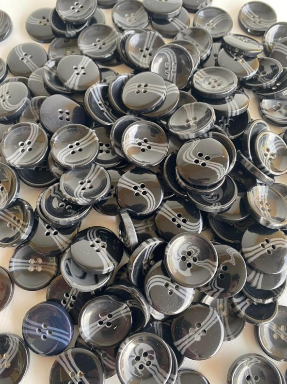 4 Delik Yuvarlak Düğme 23mm 4000 Adet ürün görseli 1