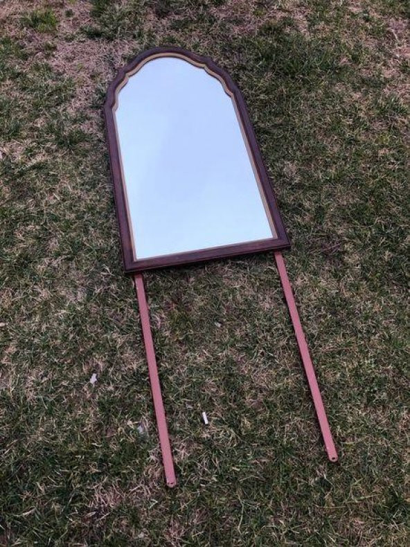 Vintage Kubbeli Tırnak Ayna 103x55 cm ürün görseli 1