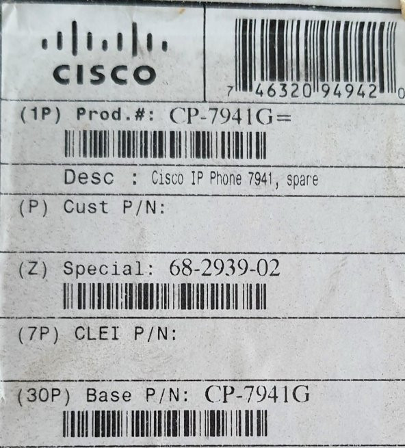 Cisco CP-7941G IP Telefon (Eksik Parçalı) - Resim 8