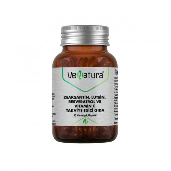Zeaksantin Lutein Resveratrol ve Vitamin C Takviye Edici Gıda 30 Yumuşak Kapsül ürün görseli 1