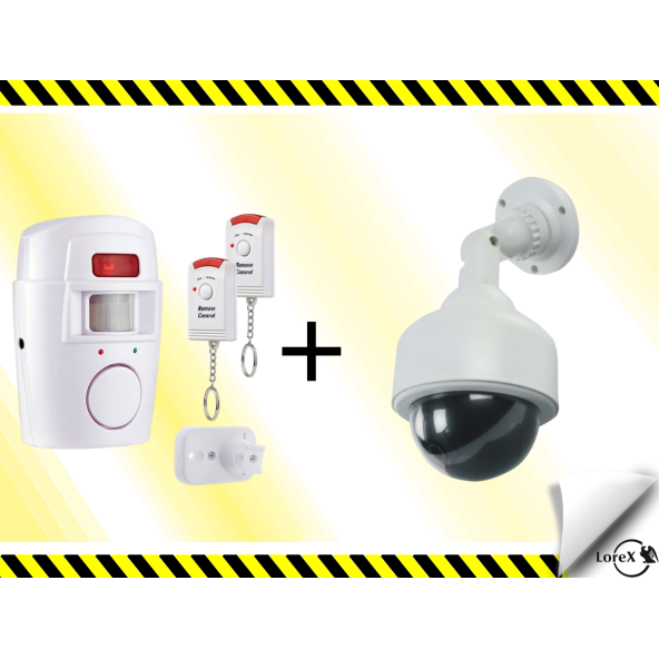 Lorex LR-E11S Caydırıcı Kamera + LR-NG300 Kablosuz Hırsız Alarm Sistemi ürün görseli 1