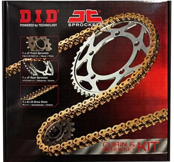 Did-Sunstar 2009-2016 BMW G 650 GS Uyumlu Zincir Dişli Set Çelik Renk ürün görseli 1