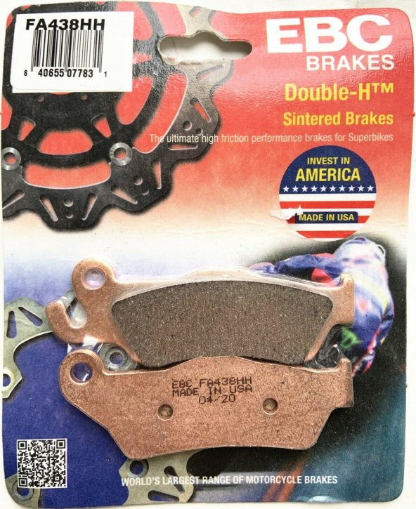 Ebc Fa438Hh 2006-2008 BMW K 1200 GT Uyumlu Arka Fren Balatası Sinterli Balata ürün görseli 1