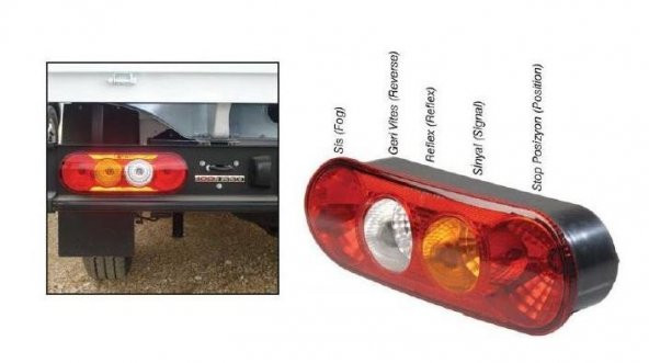 FORD TRANSİT KAMYONET (PİKAP) STOP LAMBA - Resim 2