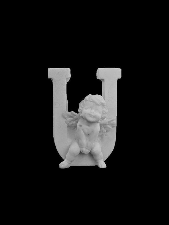 Polyester Harf Melekli -U- 7,5x6cm P407 ürün görseli 1