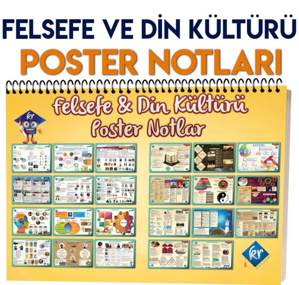 Felsefe ve Din Kültürü Poster Notlar KR Akademi Yayınları ürün görseli 1