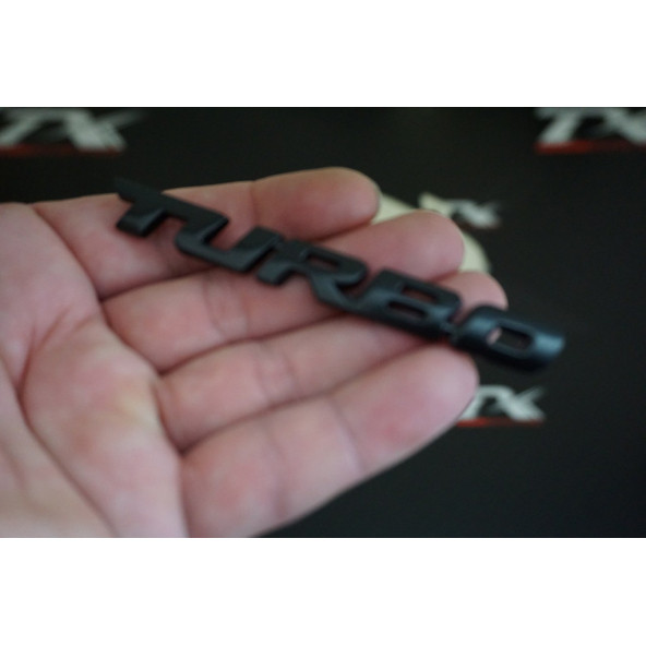 Seat Turbo Bagaj Siyah Metal 3M 3D Bagaj Yazı Logo K ürün görseli 1